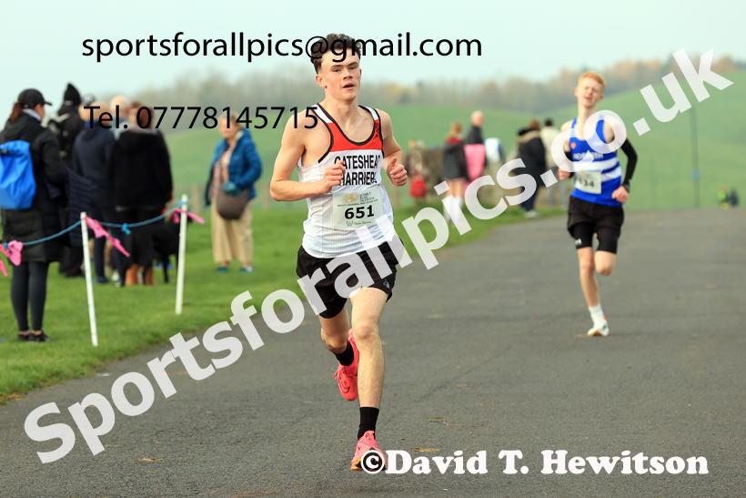 Mens and Womens Under-17s and Under-20s 2025 Heaton Memorial 10k Road Race, Newcastle Town Moor, Sunday, November 9th. Photo: David T. Hewitson/Sports for All Pics